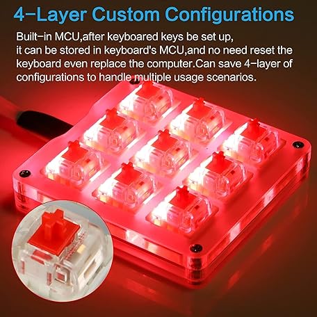 Mua Koolertron Mechanical Numpad Macro Keyboard, 9-Key Numeric Keypad ...