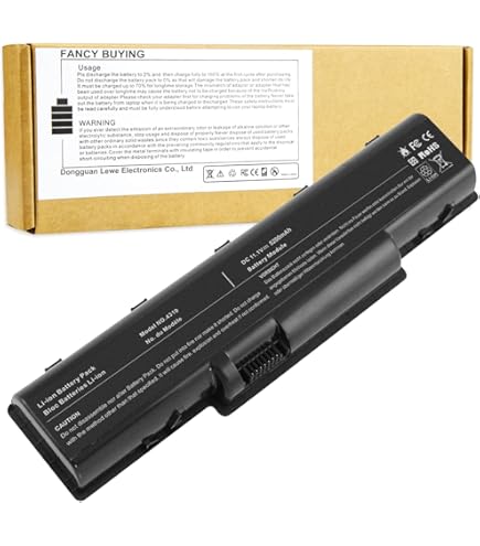 AL10A31 Battery Replacement For Acer Aspire One D255, D257, D260, D270 & 522/722 Laptops - 11.1V 5200mAh