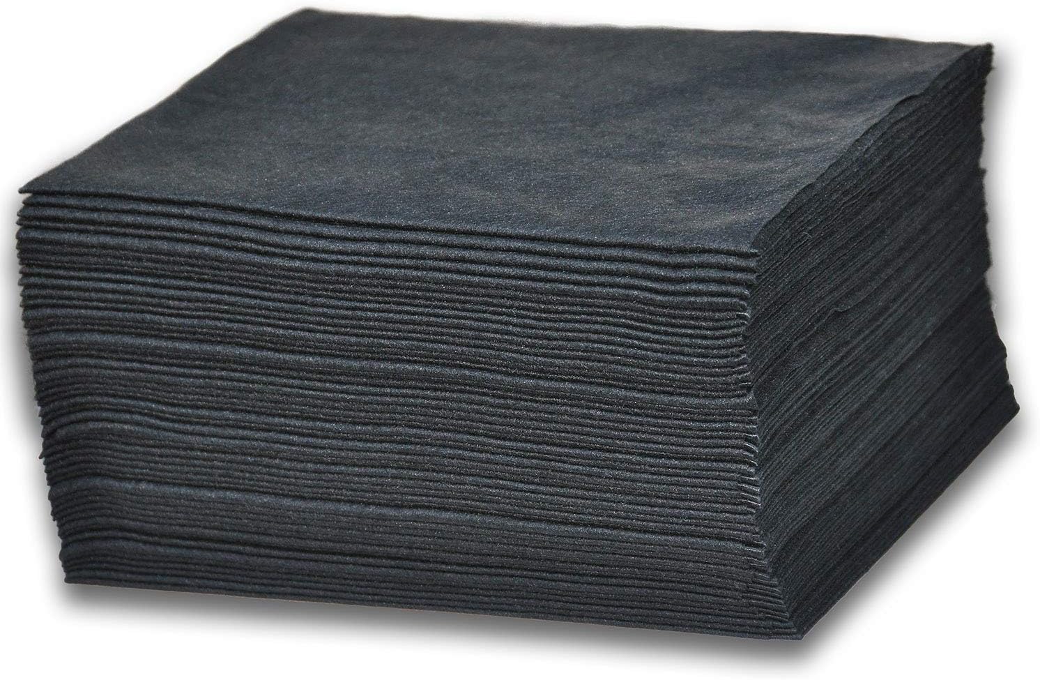 DAVELEN Disposable Large Luxury Towels (50-Count) Spa and Salon Quality Softness for Guests, Clients | Hair, Face, Body Use | Luxurious Comfort, Hygienic, Ecofriendly | Towels Size: 31.5” x 15 (black)