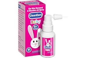 NAVEH PHARMA CleanEars Baby | Fast-Acting Ear Wax Removal Drops | Breaks Down & Dissolves Wax in Just 1 Treatment | Clinically Proven to Be 300% More Effective | All-Natural, Gentle & Safe | 1 Fl Oz