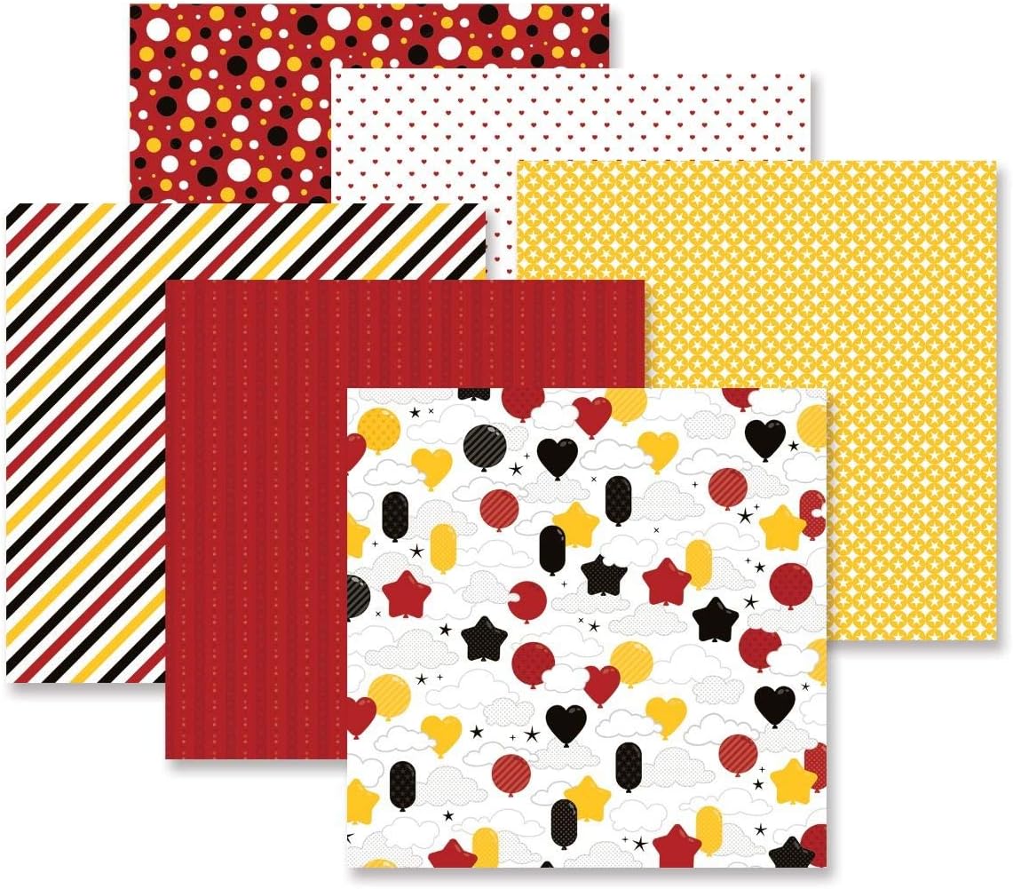 Rare Cinnamon Sparkle Magic Await 12x12 Paper Pack Amusement Theme Park Theme Photo Safe Creative Memories Paper 12 Pack
