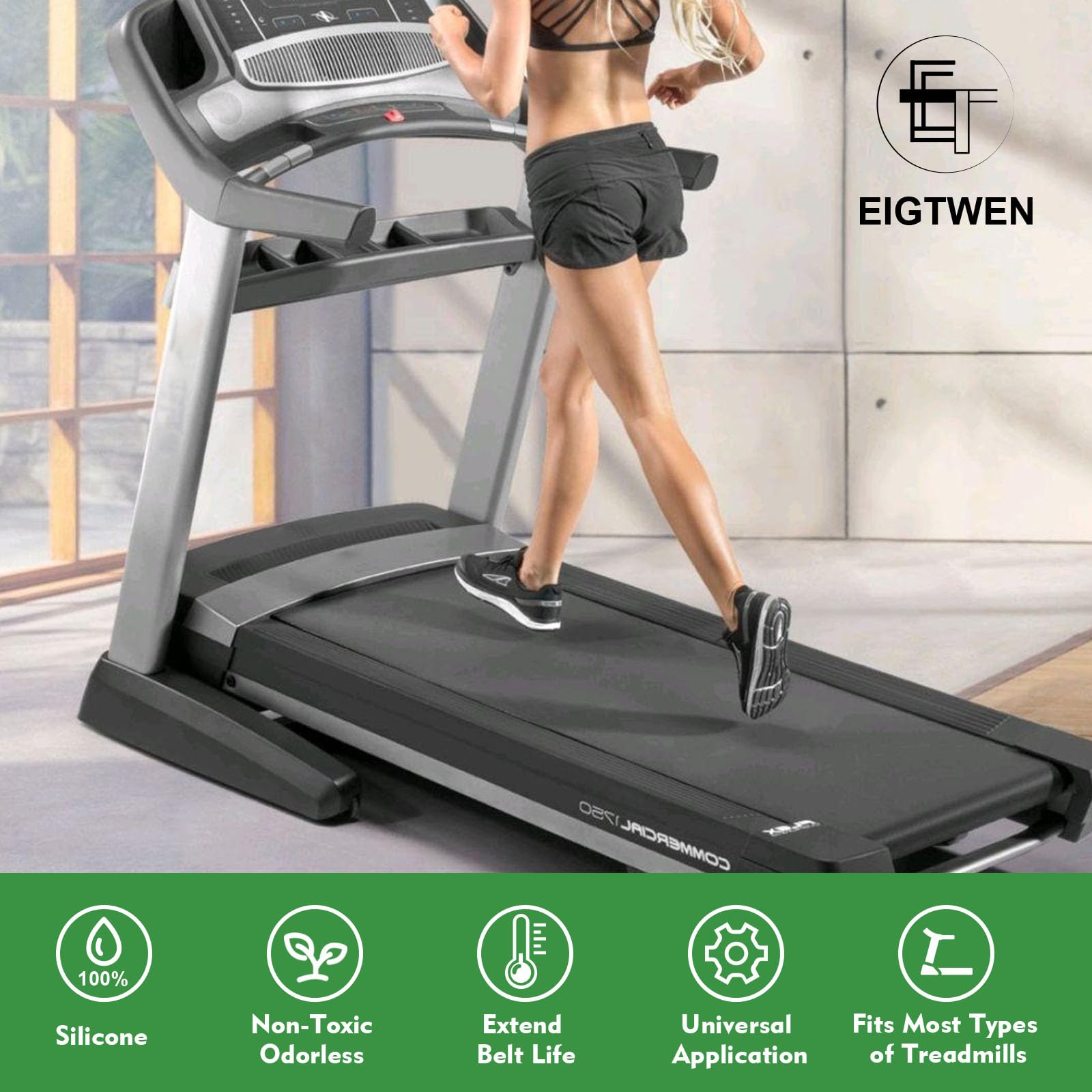 EIGTWEN 500ml Laufbandöl, 100% Silikonöl, Hochtemperaturbeständig, Stabil, Geeignet für die meisten Laufbandtypen 7