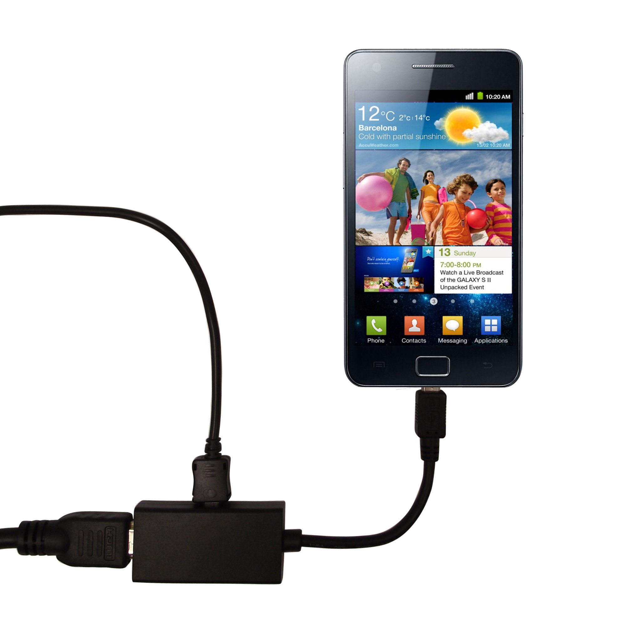 MHL to HDMI TV-Out Adapter for Samsung Galaxy S2 i9100 from G-HUB