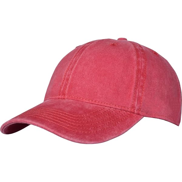 CYGTE Vintage Red Baseball Hat Soft MeshTrucker Hat Men  display picture 1