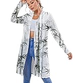 domirica Summer Cardigan For Women Trendy Maxi Lightweight Plus Size Beach Cover Ups For Women Long-Sleeved Casual Clothes