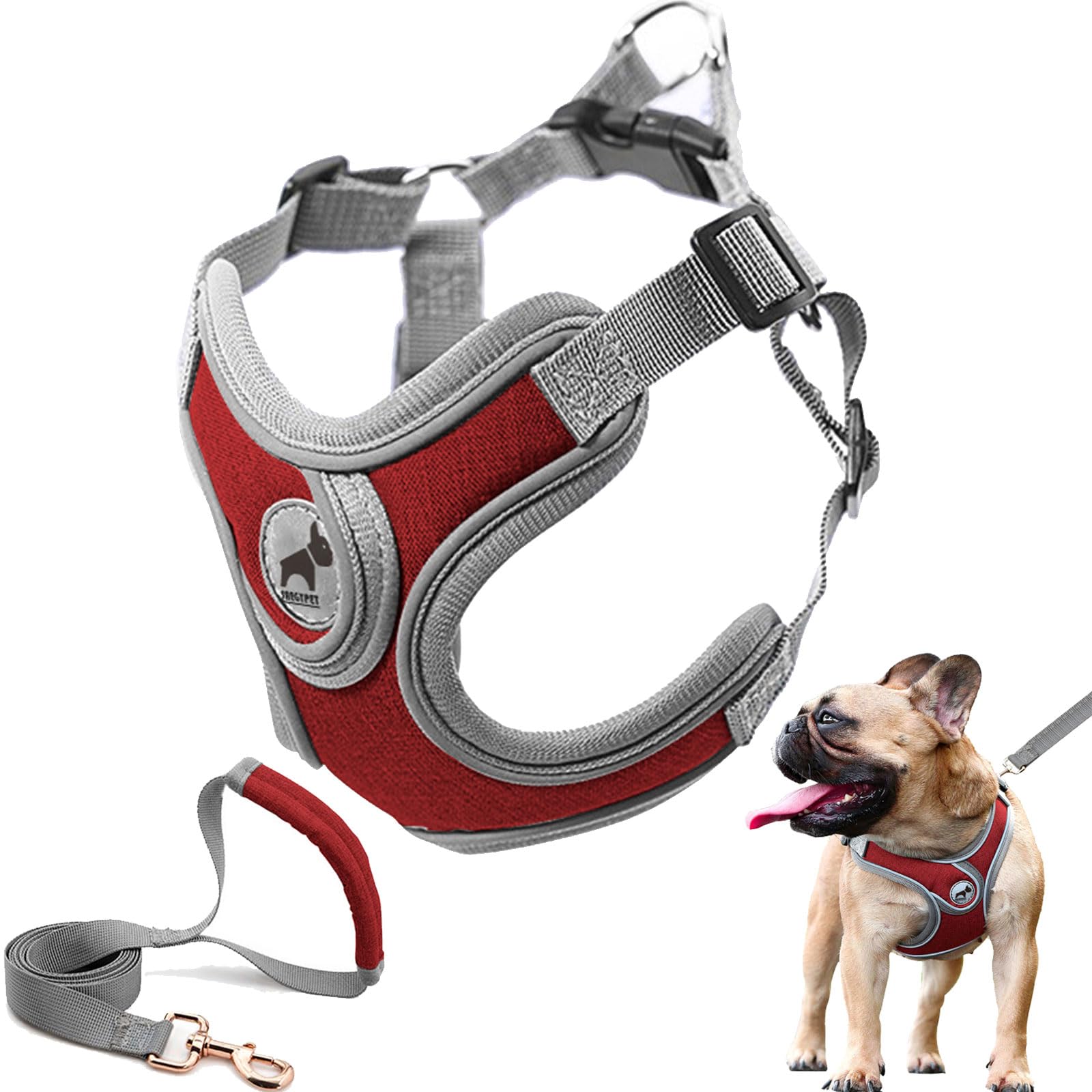 Photo inspiration: Best Dog Jogging Harness With Reflective Strips Reference: Dog Harness With Leash Soft Adjustable Step In Reflective Strips