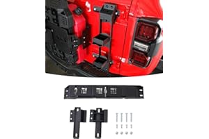 EVGOXMODS Tailgate Ladder Hinge Step Roof Access Compatible with 2021-2025 Ford Bronco Rear Door Hinge Foot Pedal Accessories