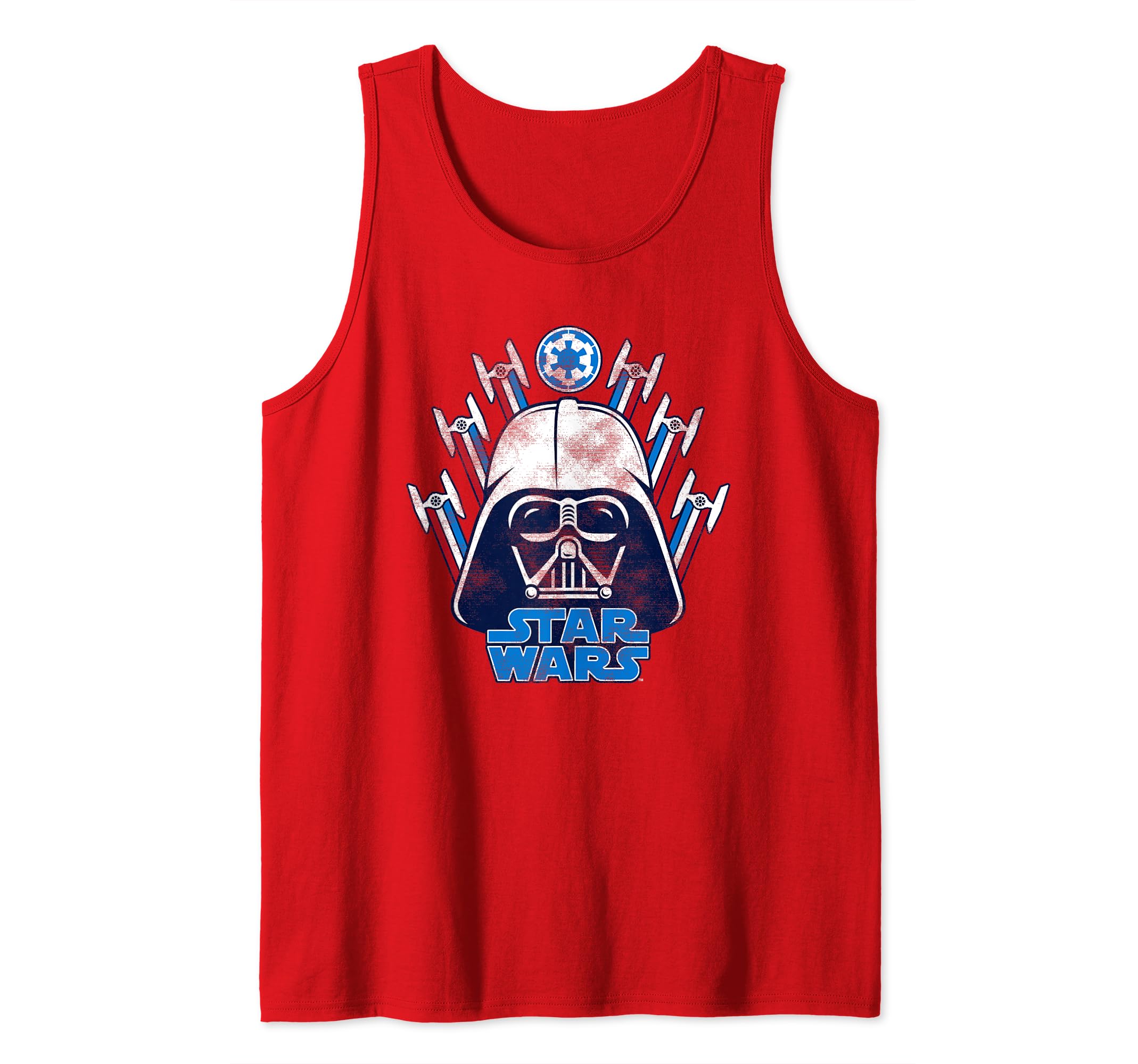 Star Wars Vader Helmet With TIE Fighters Tank Top