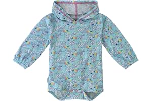 UV SKINZ Baby Girl Hooded Sunzie, UPF 50+ Protection – Comfortable Bamboo Knit