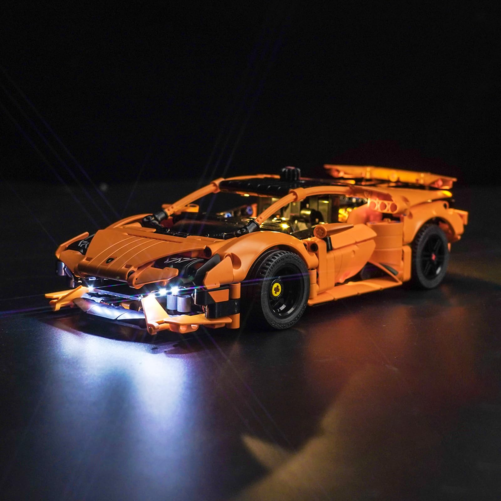 Light Kit for Lego Lamborghini Huracán Tecnica Orange 42196, Lighting Set for Lego Lamborghini Huracán Tecnica Orange - Not Include Models, Just Light Kit — image 1