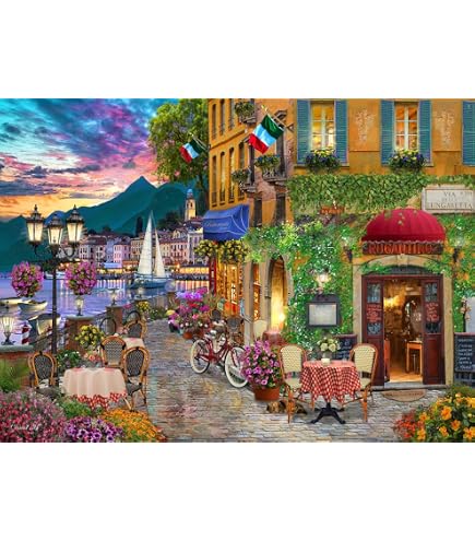 thumbnail image 2 of Vermont Christmas Company 500-Piece Jigsaw Puzzle - Inviting Italy Artwork, 24"x18" Finished Size 2 of 11