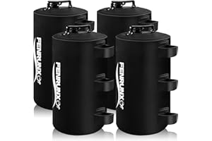 FENRUNXU Canopy Water Weight Bag,88 LBS Gazebo Tent Water Weights Set of 4 Leg Weights for Carport, Pop Up Canopy,Tent,Gazebo,Black