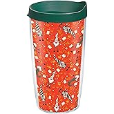 Tervis Christmas Gnomes Pattern Holiday Made in USA Double Walled Insulated Tumbler Travel Cup Keeps Drinks Cold & Hot, 16oz, Classic