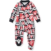 Burt's Bees Baby Boys Sleep and Play PJs, 100% Organic Cotton One-Piece Zip Front Romper Jumpsuit Pajamas