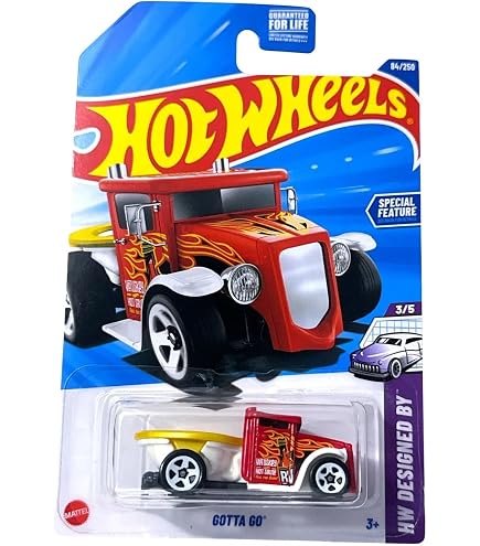 Amazon.com: Hot Wheels Gotta Go, HW Designed by 3/5 [Black/Orange
