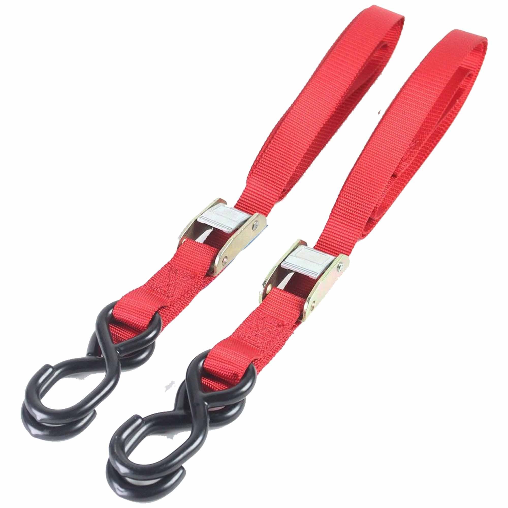 2 × Tie Down Piece Autolock Bike Motorbike Safe Secure Transit Motorcycle travel Transfer Strap