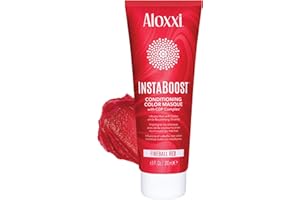 ALOXXI InstaBoost RED Color Depositing Conditioner Mask – Instant Temporary Hair Color Dye - Hair Color Masque for Deep Conditioning (Fireball Red), 6.8 Fl Oz