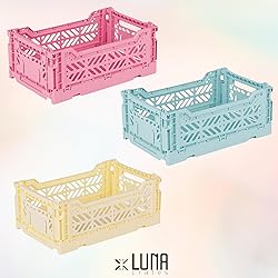 Collapsible Storage Box, Foldable Crate Organizer