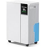 2500 Sq.Ft 25 Pints Dehumidifier for Home and Basements, Dehumidifiers for Bedroom with 32dB Sleep Mode, Auto or Manual Drainage, Intelligent Humidity, 3 Modes, Safe Dehumidifier for Bathroom, Garage