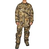 HOT SHOT Men’s Insulated Twill Camo Hunting Coverall – Insulated Coveralls for Men Cold Weather, One-Piece Full Body Coverage