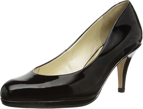 van dal black court shoes