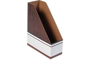 Bankers Box - Magazine File,4-1/4"x9-3/5"x11-1/2",12/CT,Woodgrain/White, Sold as 1 Carton, FEL07223