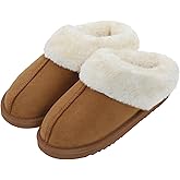 SKABIU Womens Fluffy Slippers Fuzzy Memory Foam Indoor/Outdoor Shoes Warm Winter House Shoes