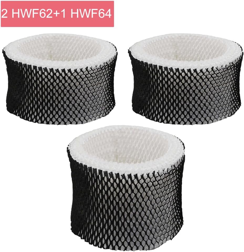 HWF62/HWF64 humidifier filter - 3 pack replacement Humidifier wick filters for Holmes HWF62/HWF64,Sunbeam and Bionaire Humidifiers,replacement filter A/filter B…