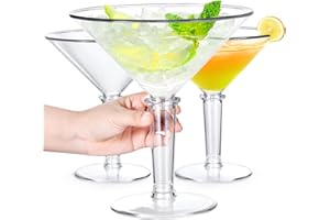 SAIAOKJ 48oz Giant Martini Glass Plastic Large Martini Glasses For Centerpieces Perfect For Martini Party Decorations Gifts &