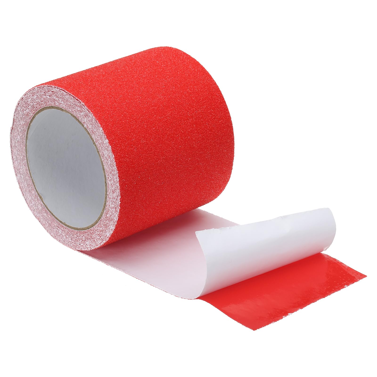 PATIKIL 4 Inch x 16 Ft/10cm x 5m Anti Slip Traction Tape, Non-Slip Grip Tape Non Skid Tread Safety Tape for Stairs Steps Scooter Deck, Red