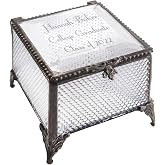 Personalized Graduation Gift Glass Jewelry Box - Engraved Keepsake For High School Or College Grad, Class Of 2020 - View #3