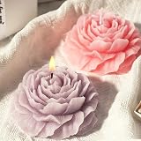 WYAHYQ 2pcs Silicone Rose Peony Flower Candle Moulds DIY Craft Gift view 5
