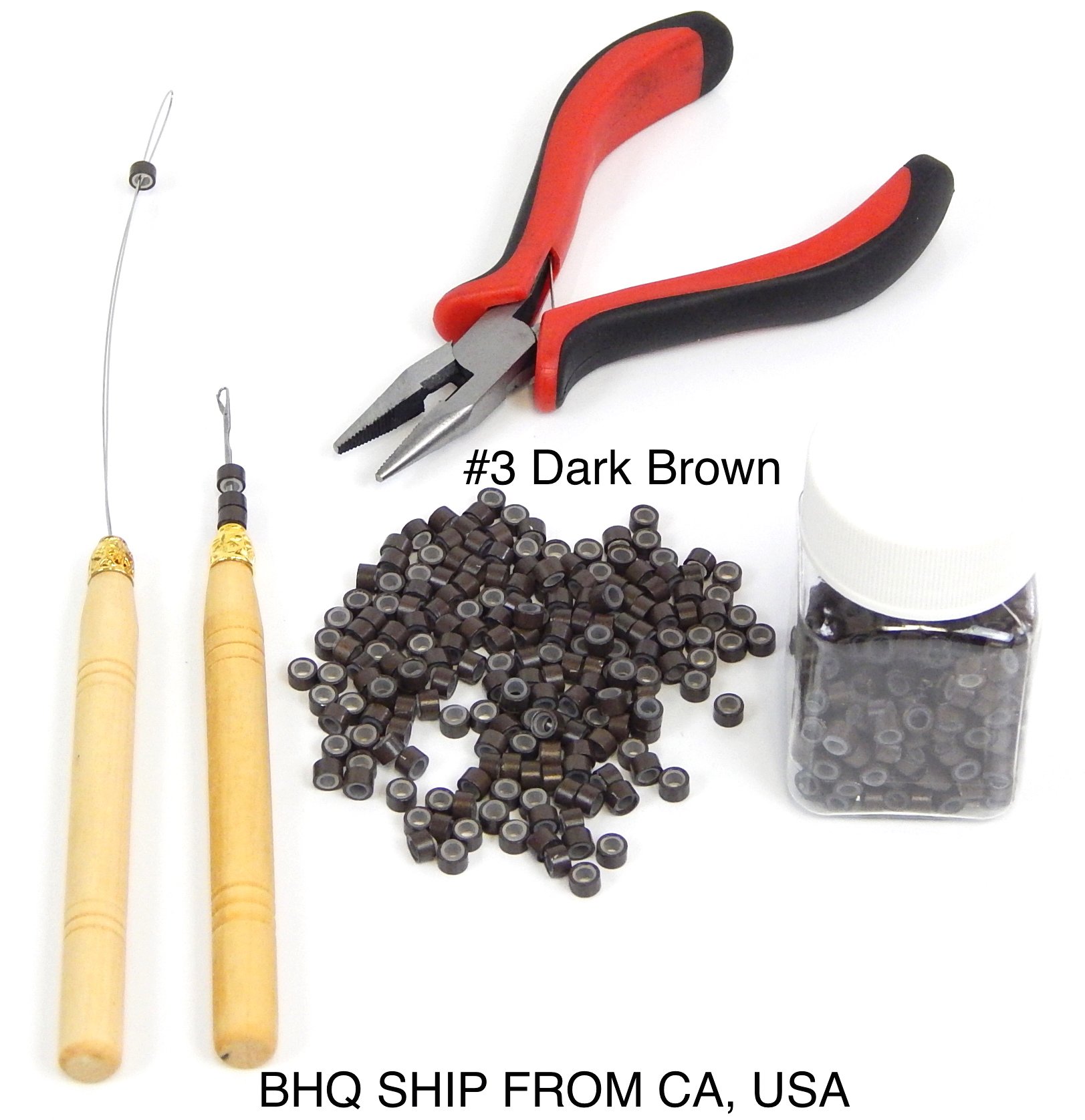 Hair Extension Remove Pliers + Pulling Hook + Bead Device Tool Kits