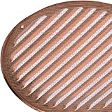 EUROPLAST Ø200mm Copper Round Air Vent Grille Cover with Insect Mesh view 4