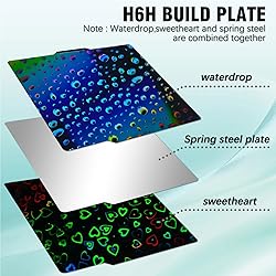 JUUPINE Upgraded H1H Build Plate, 3D Printer Bambu