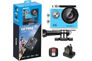 AKASO EK7000 4K30FPS Action Camera Ultra HD Underwater Camera 170 Degree Wide Angle 98FT Waterproof Camera Blue