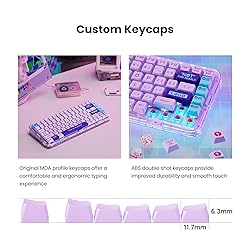 MelGeek Mojo84 Vaporwave Transparent Mechanical