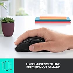 Logitech M705 Marathon Wireless Mouse, 2.4 GHz USB