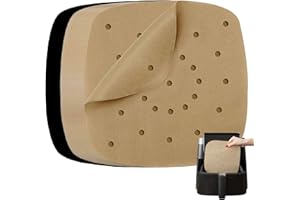 INFRAOVENS Parchment Paper Sheets for Ninja Air Fryer Pro XL 6-in-1 6.5 qt, Extra Large Square Liners for Air Fryer, Natural Unbleached Pre Cut Square Paper Liners for Airfryers, Toaster Ovens, and Oven Trays