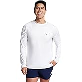 Speedo Men's UV Swim Shirt Long Sleeve Loose Fit Easy Tee