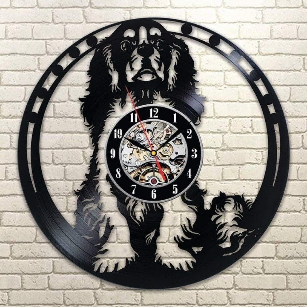 TPFEI Dog pattern vinyl wall clock 6 different types of dog vinyl