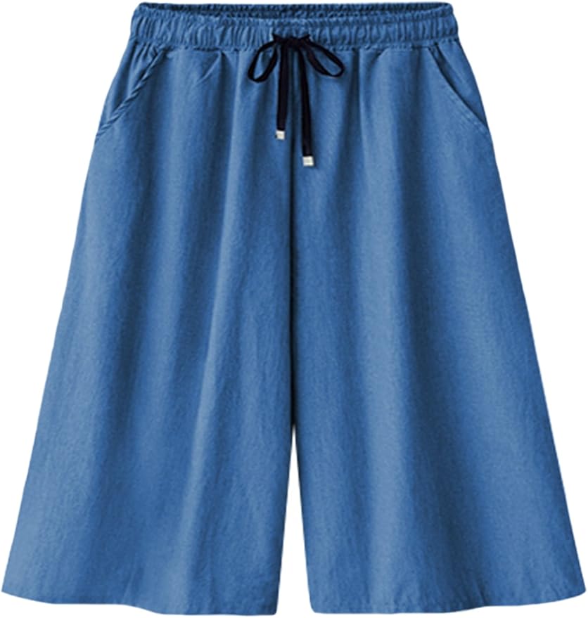 wide leg bermuda shorts women