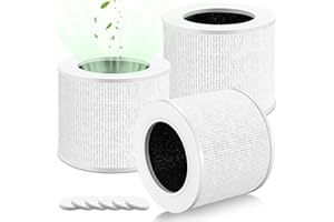 LAUKOWIND 3 Pack Core Mini Replacement Filter for LEVOIT Air Purifier,3-in-1 H13 Grade HEPA Filters Compatible with LEVOIT Air Purifier Core Mini-P,Part No. Core Mini-RF(3 Filter and 6 Fragrance Sponge)