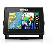 Simrad GO Chartplotter and Fish Finder, with Transducer and Radar Options, Preloaded C-MAP Discover Chart Card