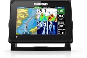 Simrad GO Chartplotter and Fish Finder, with Transducer and Radar Options, Preloaded C-MAP DISCOVER Chart Card