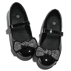 K KomForme Girl's Ballet Flats Non-Slip Soft Mary