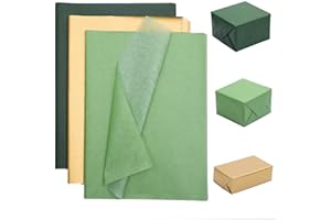 TINYFUTURE 90 Sheet Green & Gold st Patricks Day Tissue Paper Recyclable Green Wrapping Paper 14"x20"for Wedding Mother's Day Birthday DIY Art Craft Party Favor Decoration Celebration Gift