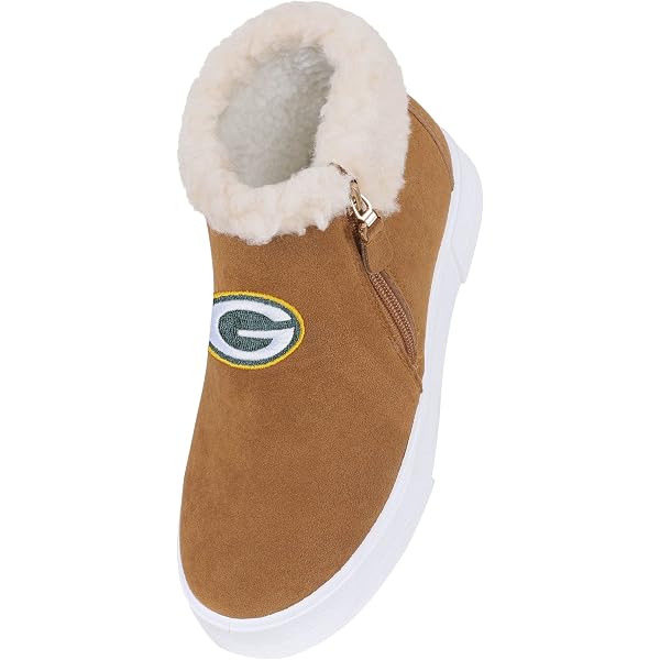 NFL Womens Fuzzy Brim Zipper Boot 