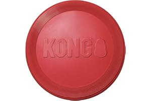KONG - Flyer - Durable Rubber Flying Disc Dog Toy - For Small Dogs