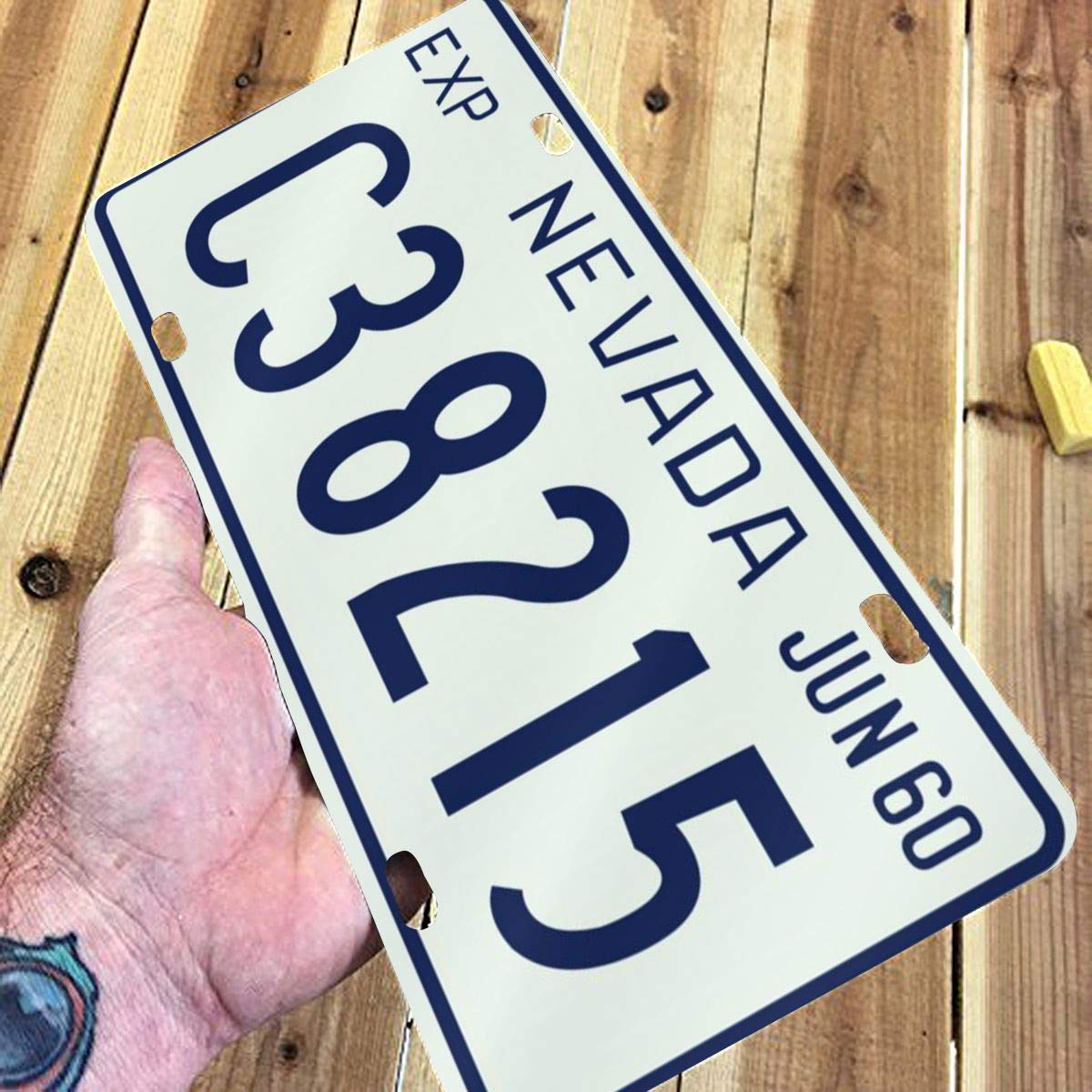 CHJUEYDAW Nevada 1960 License Plate Aluminum 6 X 12 License Plate